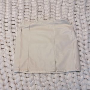 Faux Leather Skirt